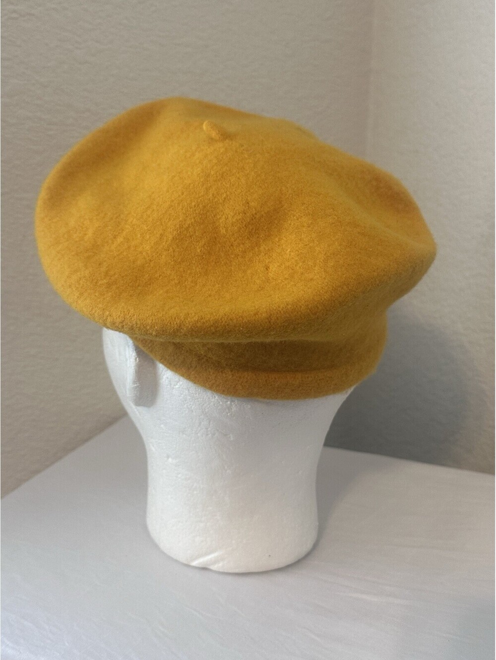 Lola Womens 100% Wool Beret Hat Golden Yellow One Size